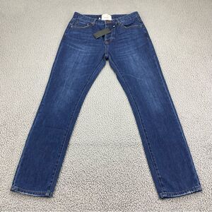 One Teaspoon Men Mr Classics Rigid Denim Straight Button Fly Jeans    Size:  32L